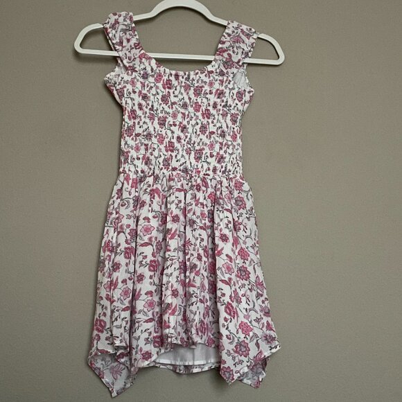 Hollister, XXS, Floral, Asymmetrical Hem Mini Dress, NEW! - Picture 2 of 9